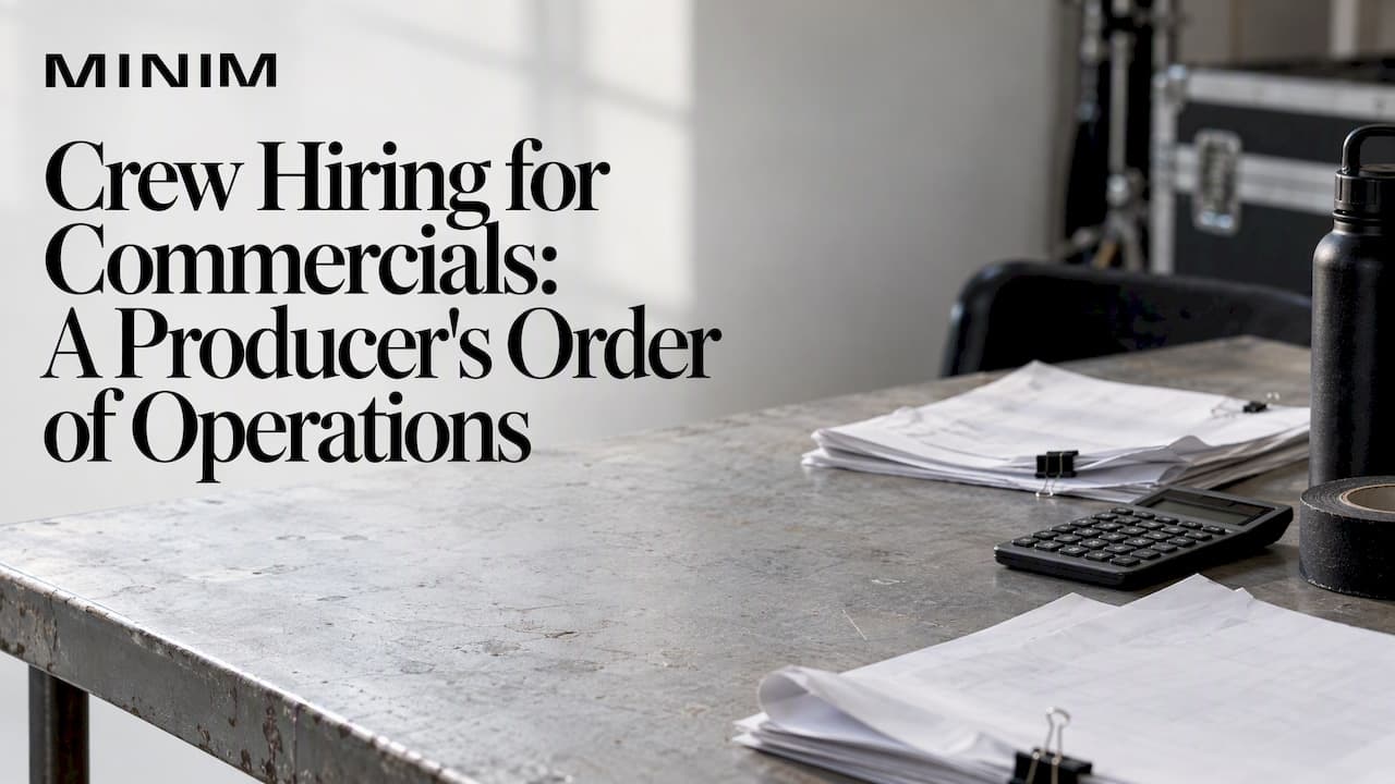 Crew Hiring for Commercials: A Producer's Order of Operations